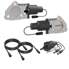 Load image into Gallery viewer, QTP 2.25in Bolt-On QTEC Dual Electric Cutout Valves - Pair Exhaust Cutouts QTP
