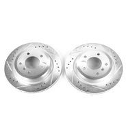Power Stop 09-16 BMW Z4 Rear Evolution Drilled & Slotted Rotors - Pair Brake Rotors - Slot & Drilled PowerStop