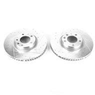 Power Stop 11-18 Porsche Cayenne Front Evolution Drilled & Slotted Rotors - Pair Brake Rotors - Slot & Drilled PowerStop