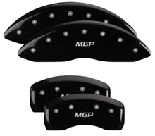 Load image into Gallery viewer, MGP 4 Caliper Covers Engraved Front &amp; Rear MGP Black Finish Silver Char 2019 Lincoln Nautilus Caliper Covers MGP

