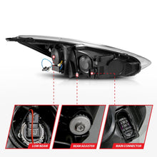 Load image into Gallery viewer, ANZO 15-18 Ford Focus Projector Headlights - w/ Light Bar Switchback Black Housing Headlights ANZO
