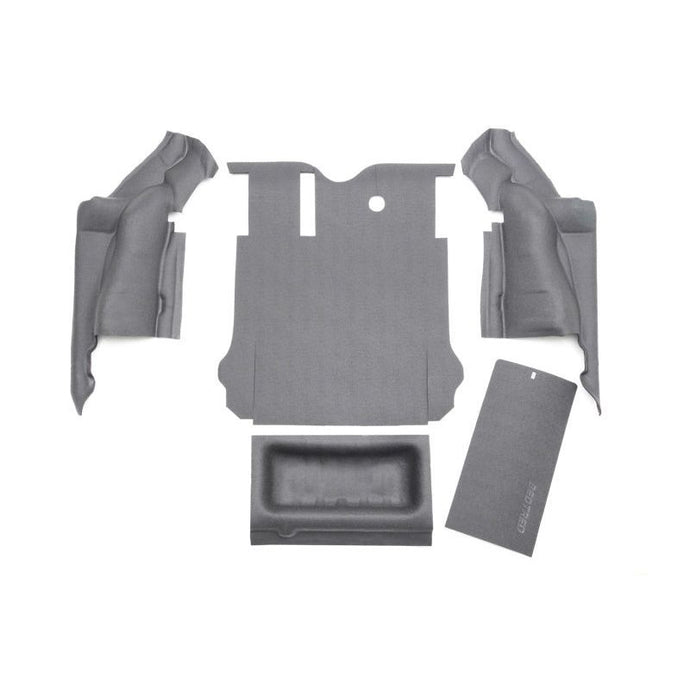 BedRug 07-10 Jeep JK Unlimited 4Dr Rear 5pc BedTred Cargo Kit (Incl Tailgate & Tub Liner) Bed Liners BedRug