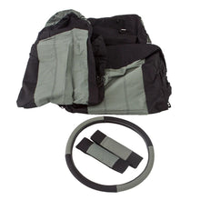 Load image into Gallery viewer, Rampage 1987-1995 Jeep Wrangler(YJ) Comfort Combo Seat Covers - Black/Grey Seat Covers Rampage
