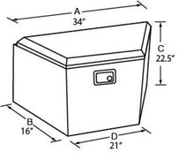 Load image into Gallery viewer, Tradesman Aluminum Trailer Tongue Storage Box (21in.) - Brite Truck Boxes &amp; Storage Tradesman
