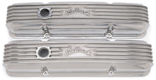 Load image into Gallery viewer, Edelbrock Valve Cover Classic Series Chevrolet 1959-1986 262-400 CI V8 Polshed Valve Covers Edelbrock
