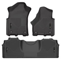 Load image into Gallery viewer, Husky Liners 19-21 RAM 2500/3500 Mega Cab Weatherbeater Front and 2nd Seat Floor Liners - Black Floor Mats - Rubber Husky Liners
