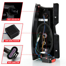 Load image into Gallery viewer, ANZO 2007-2014 Chevy Tahoe LED Taillight Plank Style Black w/Clear Lens Tail Lights ANZO
