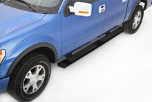 Load image into Gallery viewer, Lund 07-17 Chevy Silverado 1500 Crew Cab 6in. Oval Straight Black Nerf Bars - Black Nerf Bars LUND
