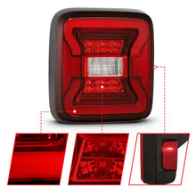 Load image into Gallery viewer, ANZO 18-19 Jeep Wrangler JL LED Taillights Black Tail Lights ANZO
