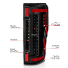 Load image into Gallery viewer, ANZO 2017+ Ford F-250 LED Taillights - Black/Clear Tail Lights ANZO
