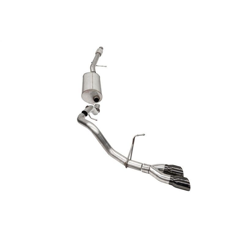 Corsa 2021-24 Chevrolet Suburban 5.3L 4WD Single Side 3in Sport Cat-Back 4in DW Round Black PVD Tip Catback CORSA Performance