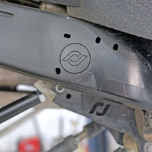 Load image into Gallery viewer, RockJock JL/JT Frame Rail Plugs Frame Behind Front Axle Centerline CNC Machined Black Delrin Bungs RockJock
