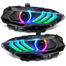Load image into Gallery viewer, Oracle Lighting 18-23 Ford Mustang Dynamic ColorSHIFT LED Headlights - Black Series SEE WARRANTY Headlights ORACLE Lighting   
