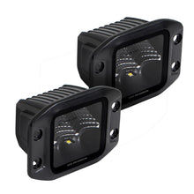 Load image into Gallery viewer, Go Rhino Xplor Blackout Series Cube LED Flood Light Kit (Flush Mount) 3x3 - Blk (Pair) Light Bars &amp; Cubes Go Rhino   
