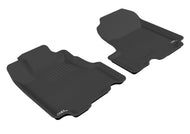 3D MAXpider 2007-2011 Honda CR-V Kagu 1st Row Floormat - Black Floor Mats - Rubber 3D MAXpider   