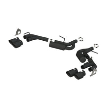 Load image into Gallery viewer, MBRP 16-19 Chevrolet Camaro V6 2.5in BLK NPP Dual Axle Back Exhaust w/ 4in Quad Dual Wall Tips Axle Back MBRP
