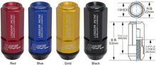 Load image into Gallery viewer, Project Kics Leggdura Racing Shell Type Lug Nut 53mm Open-End Look 16 Pcs + 4 Locks 12X1.25 Blue Lug Nuts Project Kics
