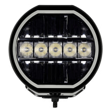 Load image into Gallery viewer, Go Rhino Xplor Blackout Series Maxline LED Hi/Low Beam w/Multi DRL (Surface Mount) 7in. - Blk Light Bars &amp; Cubes Go Rhino   
