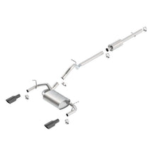 Load image into Gallery viewer, Borla 12-16 Jeep Wrangler 3.6L AT/MT 4DR 4WD S SQ RL AC SR 2.5in 2in TIP 3.5inx3.28in Black Chrome Catback Borla
