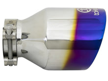 Load image into Gallery viewer, aFe Takeda 304 Stainless Steel Clamp-On Exhaust Tip 2.5in. Inlet / 4.5in. Outlet - Blue Flame Tips aFe
