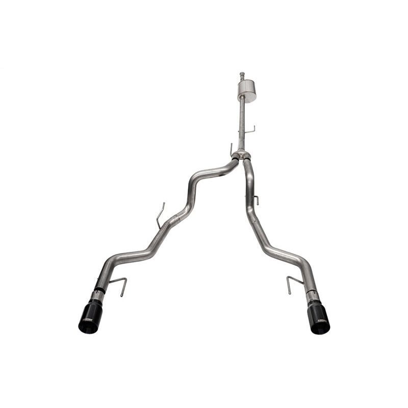 Corsa 2022-2024 2023 Ford F-150 SuperCrew/5.5ft Bed 5.0L V8 Sport Cat-Back Dual Rear Exit-Black PVD Catback CORSA Performance