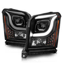 Load image into Gallery viewer, Anzo 15-17 GMC Yukon/Yukon XL Projector Headlights Black Housing/Clear Lens (w/ Light Bars) Headlights ANZO
