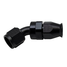 Load image into Gallery viewer, DeatschWerks 8AN Female Swivel 45-Degree Hose End PTFE (Incl 1 Olive Insert) - Anodized Matte Black Fittings DeatschWerks
