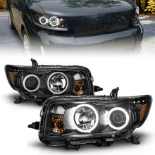 Load image into Gallery viewer, ANZO 2008-2010 Scion Xb Projector Headlights w/ Halo Black Headlights ANZO
