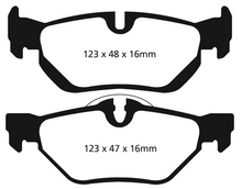Load image into Gallery viewer, EBC 13+ BMW X1 2.0 Turbo (28i) Greenstuff Rear Brake Pads Brake Pads - Performance EBC   
