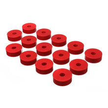 Load image into Gallery viewer, Energy Suspension 55-73 Jeep CJ5/CJ7/CJ8 Scrambler Red Body (Cab) Mount Set Bushing Kits Energy Suspension

