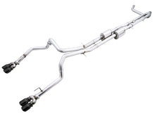 Load image into Gallery viewer, AWE Tuning 4th Gen GM 1500 6.2L 0FG Catback Split Rear Exit (w/ Bumper Cutouts) - Quad Diamond Tips Catback AWE Tuning   

