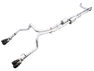 AWE Tuning 4th Gen GM 1500 6.2L 0FG Catback Split Rear Exit (w/ Bumper Cutouts) - Quad Diamond Tips Catback AWE Tuning   