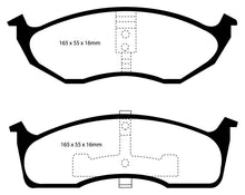 Load image into Gallery viewer, EBC 99-04 Chrysler 300M 3.5 Redstuff Front Brake Pads Brake Pads - Performance EBC   
