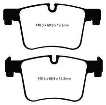 Load image into Gallery viewer, EBC 11+ BMW X3 2.0 Turbo (F25) Yellowstuff Front Brake Pads Brake Pads - Performance EBC   
