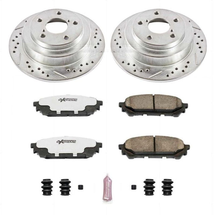 Power Stop 05-06 Saab 9-2X Rear Z26 Street Warrior Brake Kit Brake Kits - Performance D&S PowerStop   