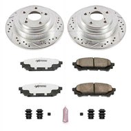 Power Stop 05-06 Saab 9-2X Rear Z26 Street Warrior Brake Kit Brake Kits - Performance D&S PowerStop   
