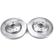 Power Stop 03-05 Cadillac CTS Front Evolution Drilled & Slotted Rotors - Pair Brake Rotors - Slot & Drilled PowerStop