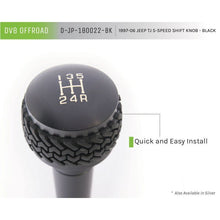 Load image into Gallery viewer, DV8 Offroad 1997-06 Jeep TJ 5-Speed Shift Knob And Lever Black Shift Knobs DV8 Offroad
