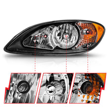 Load image into Gallery viewer, ANZO 2008-2016 International Prostar Crystal Headlights Black Housing (OE Replacement) Headlights ANZO
