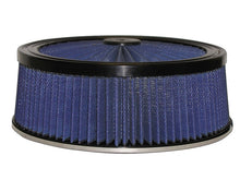 Load image into Gallery viewer, aFe MagnumFLOW Air Filters Round Racing P5R A/F TOP Racer 14D x 5H (Blk/Blue) Air Filters - Universal Fit aFe
