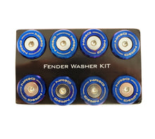 Load image into Gallery viewer, NRG M-Style Fender Washer Kit (TI Series) M6 Bolts For Metal (TI Burn Wshr/Silver Screw) - Set of 10 Hardware Kits - Other NRG
