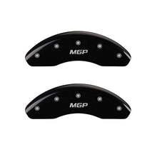 Load image into Gallery viewer, MGP 2 Caliper Covers Engraved Front MGP Black Finish Silver Char 2018 Ram Promaster City Caliper Covers MGP
