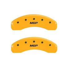 Load image into Gallery viewer, MGP 2 Caliper Covers MGP Yellow Finish Black Characters 2018 Chevrolet Tahoe Caliper Covers MGP
