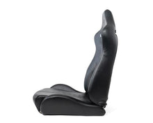 Load image into Gallery viewer, NRG Reclinable Sport Seats (Pair) The Arrow Black Vinyl w/ Pressed NRG logo w/ Black Stitch Reclineable Seats NRG
