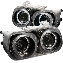 Load image into Gallery viewer, ANZO 1994-1997 Acura Integra Projector Headlights w/ Halo Black Headlights ANZO
