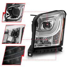 Load image into Gallery viewer, ANZO 2015-2017 GMC Yukon XL Projector Headlights W Lightbar - Chrome/Amber Headlights ANZO

