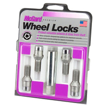 Load image into Gallery viewer, McGard Wheel Lock Bolt Set - 4pk. (Tuner / Cone Seat) M14X1.5 / 17mm Hex / 24.0mm Shank L. - Chrome Wheel Bolts McGard
