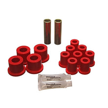 Load image into Gallery viewer, Energy Suspension 70-72 Dodge Charger (w/ 1-1/2in Main Eye) Red Rear Leaf Spring Bushing Set Bushing Kits Energy Suspension
