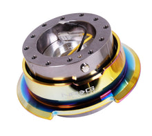 Load image into Gallery viewer, NRG Quick Release Gen 2.8 - Gun Metal Body / Neochrome Ring Quick Release Adapters NRG
