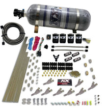 Load image into Gallery viewer, Nitrous Express STD Nozzle Nitrous Kit (200-500HP) Gas w//Dist Block &amp; 4 Solenoids w/15lb Bottle Nitrous Systems Nitrous Express
